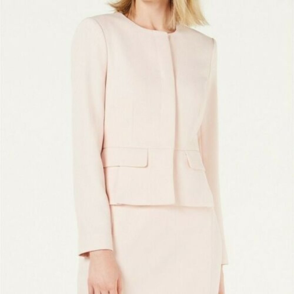 Calvin Klein Peplum Rose Blazer